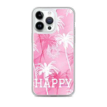 The “Chrystine Pink Palm” HAPPY phone Clear Case for iPhone®