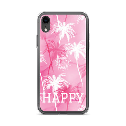 The “Chrystine Pink Palm” HAPPY phone Clear Case for iPhone®