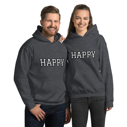 Varsity HAPPY hoodie Unisex Hoodie