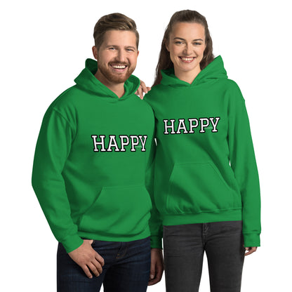 Varsity HAPPY hoodie Unisex Hoodie