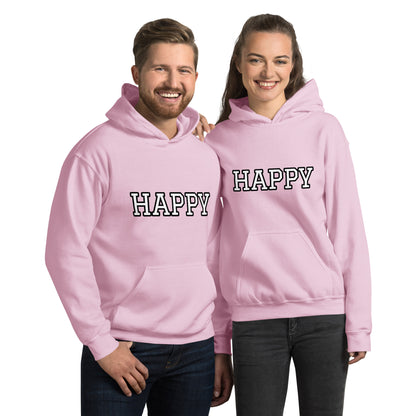 Varsity HAPPY hoodie Unisex Hoodie