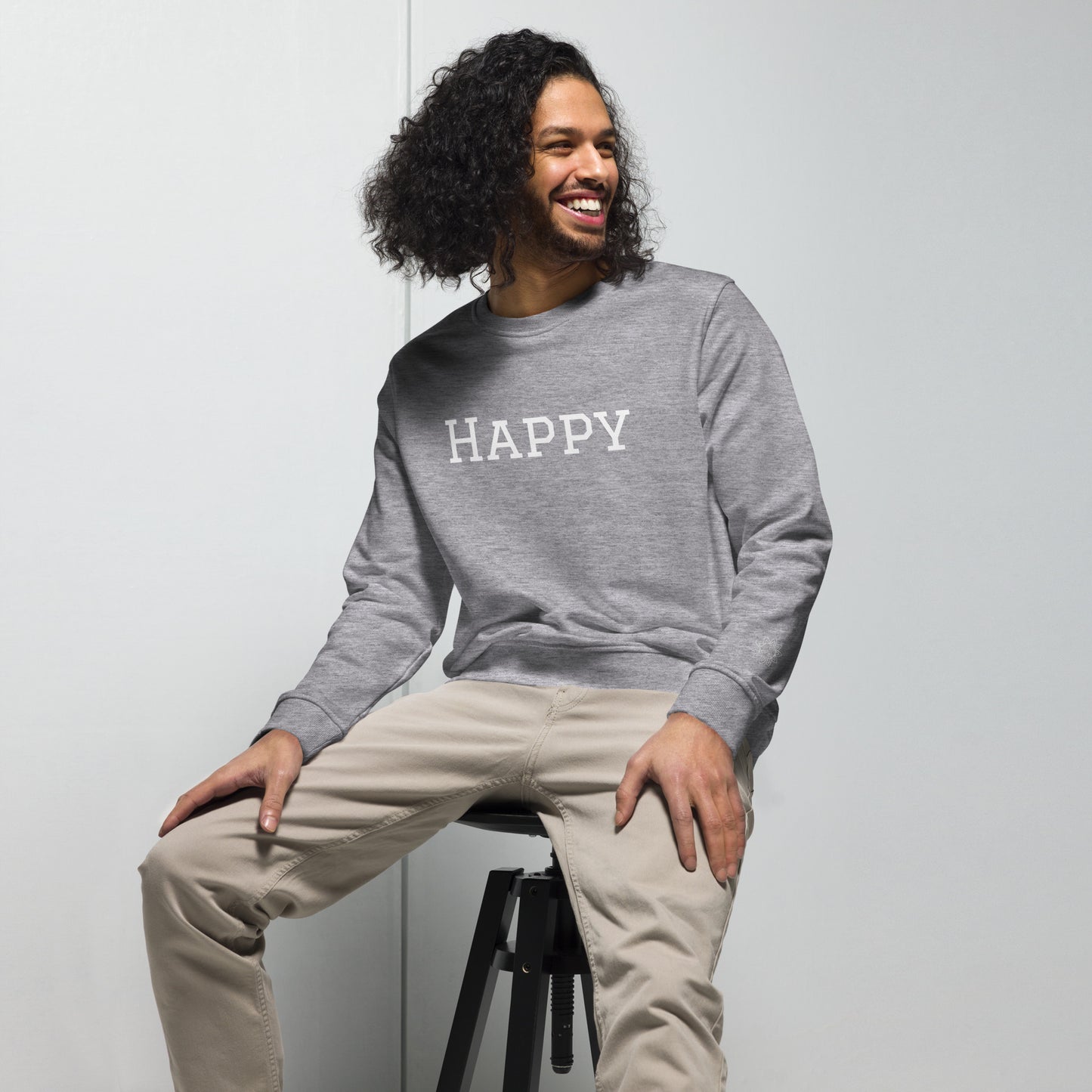 HAPPY Unisex organic sweatshirt